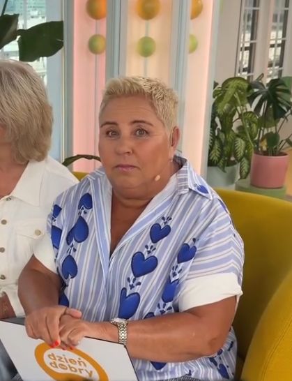 Dorota Wellman w blond włosach