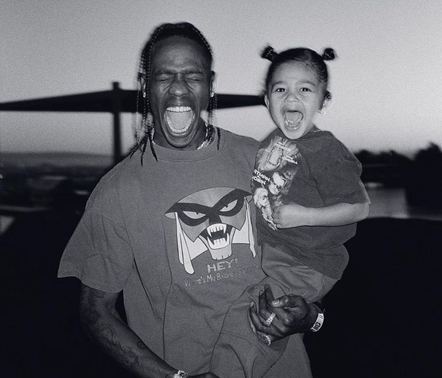 Travis Scott z córką Stormi