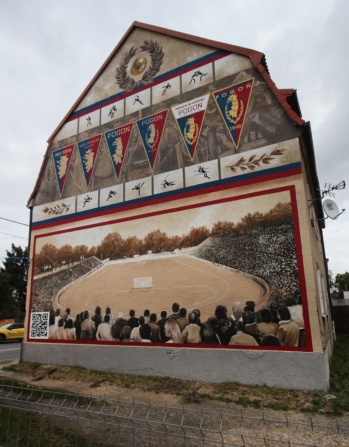Nowy Mural Pogoni Szczecin w Dąbiu