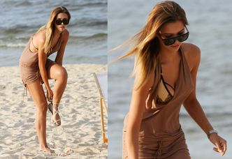 Sandra Kubicka z drinkiem i w bikini na plaży (ZDJĘCIA)