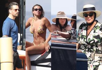 Rodzina Kardashianów wypoczywa przed 22. urodzinami Kylie Jenner na luksusowym jachcie we Włoszech (ZDJĘCIA)