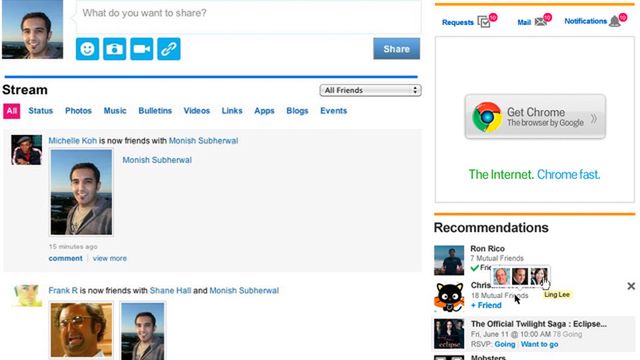MySpace wciąż kopie, zmienia stronę startową użytkownika 1