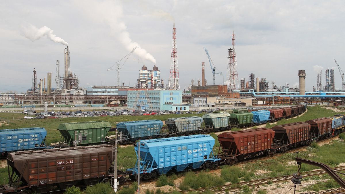 Na zdjęciu rosyjska fabryka nawozów grupy Eurochem w Nowomoskowsku