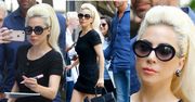 Szczupła Lady Gaga w drodze do studia nagraniowego