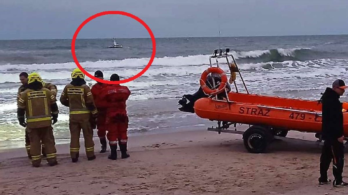 Akcja ratunkowa na Morzu Bałtyckim.