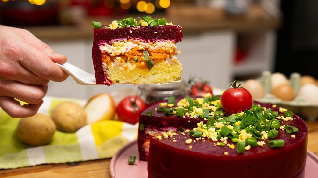 Sałatka śledziowo-buraczana