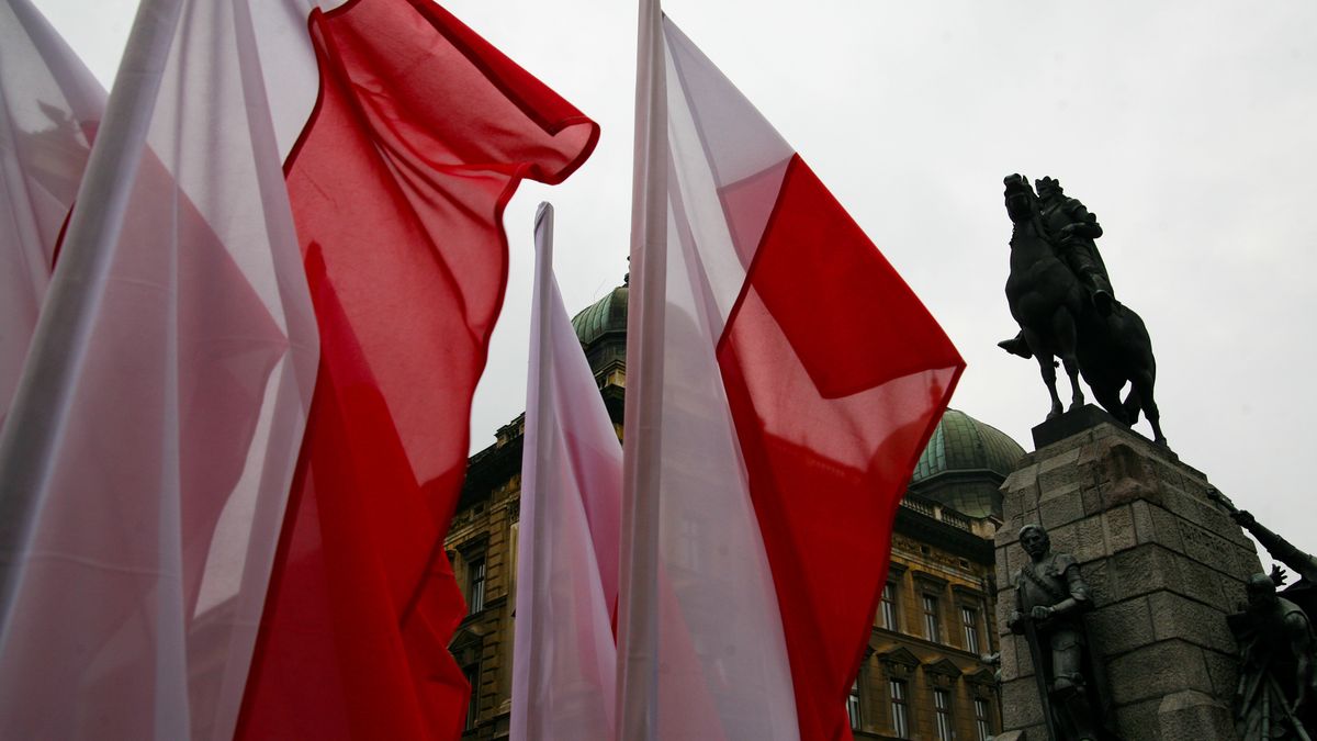Independence Day In Krakow
The Polish Army is participating in ceremonies at the Tomb of the Unknown Soldier during the Independence Day celebration in Krakow, Poland, on November 11, 2023. Poland is celebrating National Independence Day, commemorating the country's regaining of independence in 1918 after 123 years of partition. A mass is being held in the Wawel Cathedral, followed by a patriotic march through the city. The celebrations are concluding with a parade featuring representative vehicles of the uniformed services and horse formations. (Photo by Klaudia Radecka/NurPhoto via Getty Images)
NurPhoto
independence day, national independence day, november 11, defense, flowers, holiday, independence, military vehicles, parade of uniformed services vehicles, patriots, police, polish army, politicians, soldier, soldiers, state, uniformed services, vehicles, wreaths