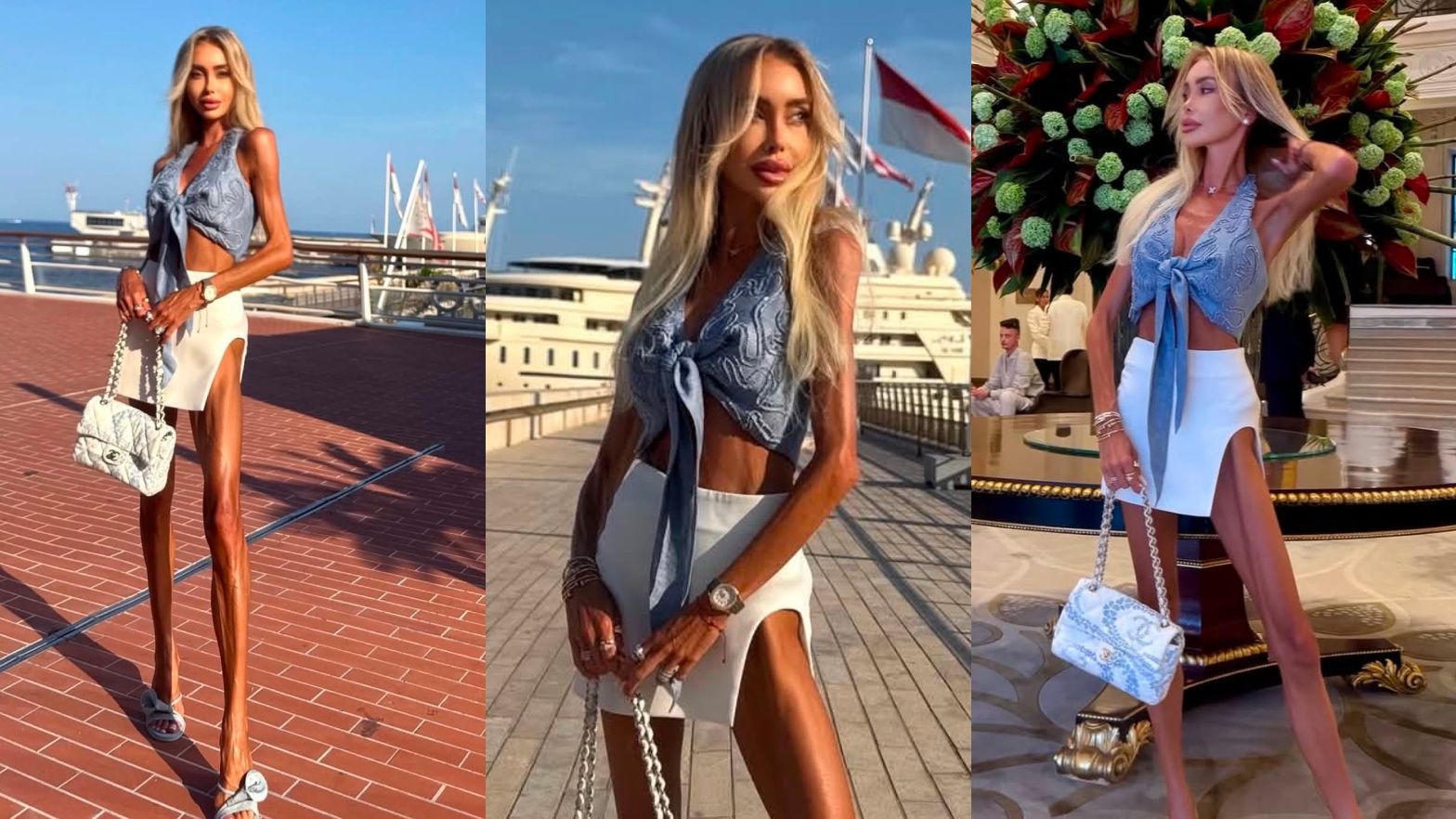 Julia Dybowska chwali się szczupłymi nogami i torebką za 30 tys