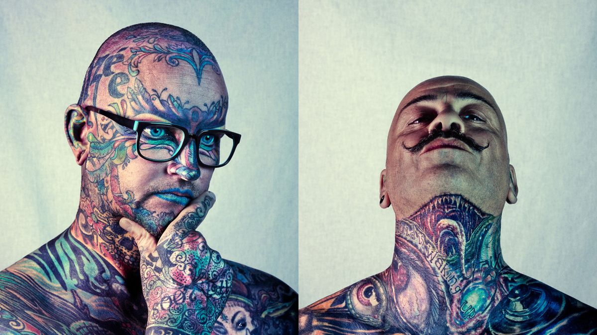 Barwne portrety właścicieli ogromnych tatuaży 1