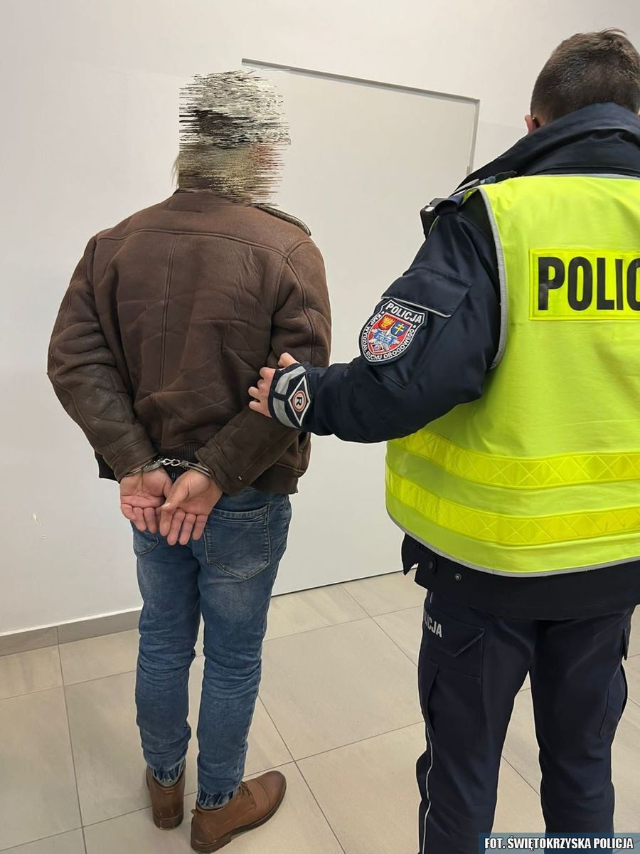 Zatrzymany mężczyzna