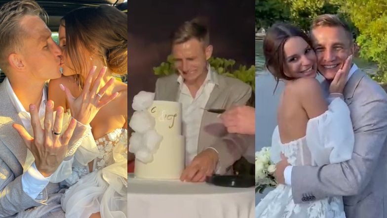 Nowe zdjęcia ze ślubu Jakuba Rzeźniczaka i Pauliny Nowickiej 