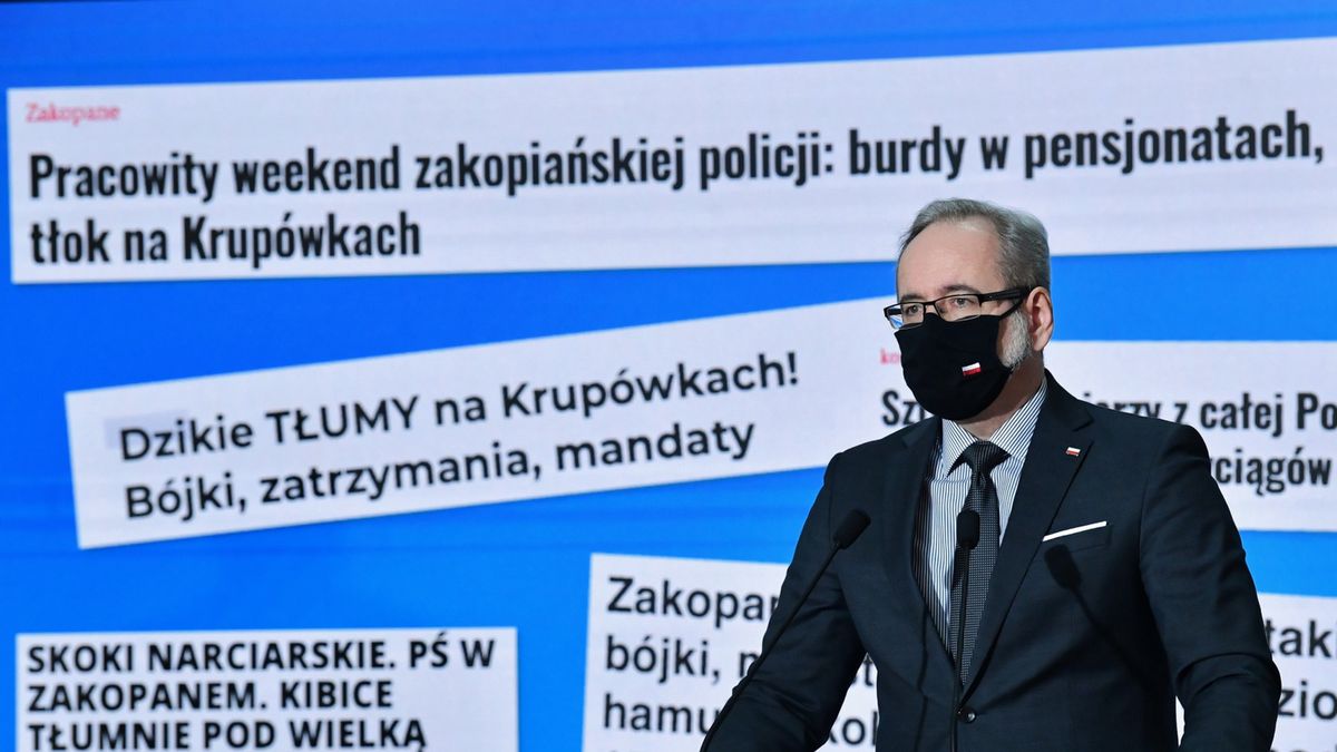 Minister zdrowia Adam Niedzielski mówi o wzroście zakażeń
