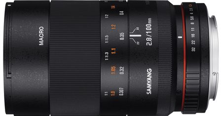 Samyang 100 mm f/2,8 ED UMC MACRO - manualne makro do pełnej klatki
