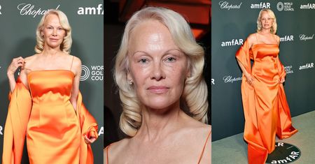 Naturalna Pamela Anderson olśniewa na weneckiej gali w satynowej sukni. Dalibyście jej 59 lat? (ZDJĘCIA)