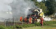 Palił się ciągnik i kombajn. Apel o ostrożność podczas prac polowych