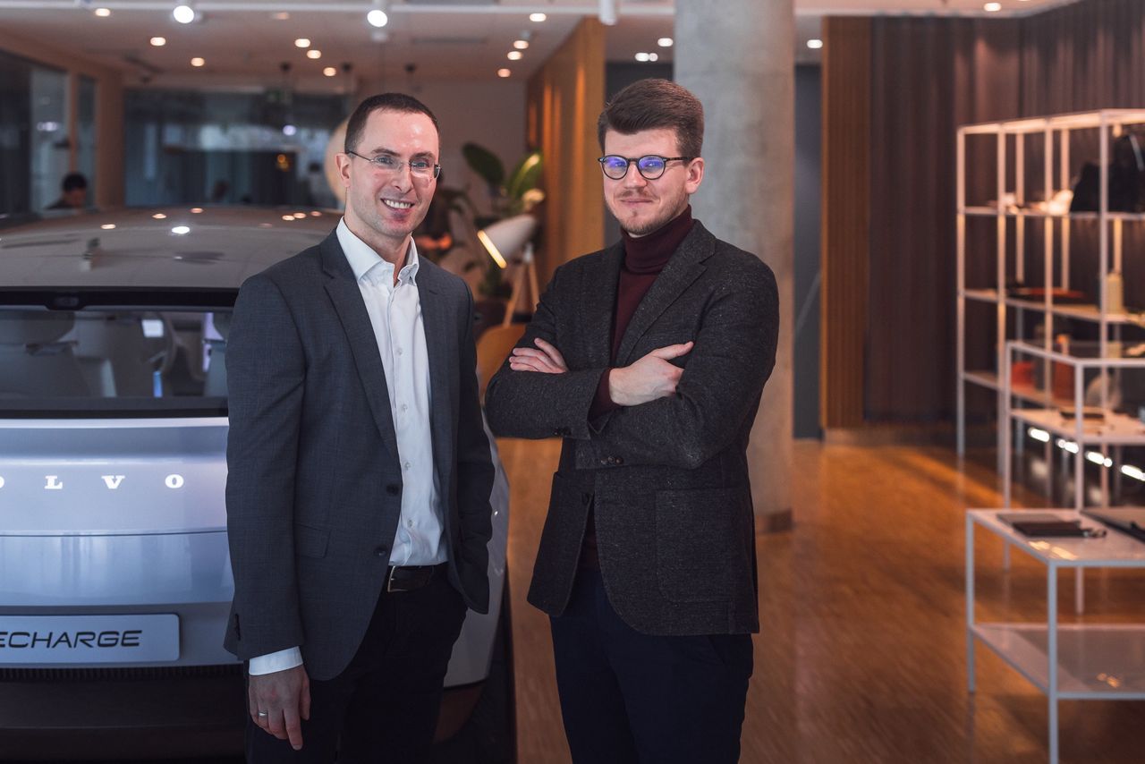 Emil Dembiński, prezes Volvo Car Poland i Błażej Buliński