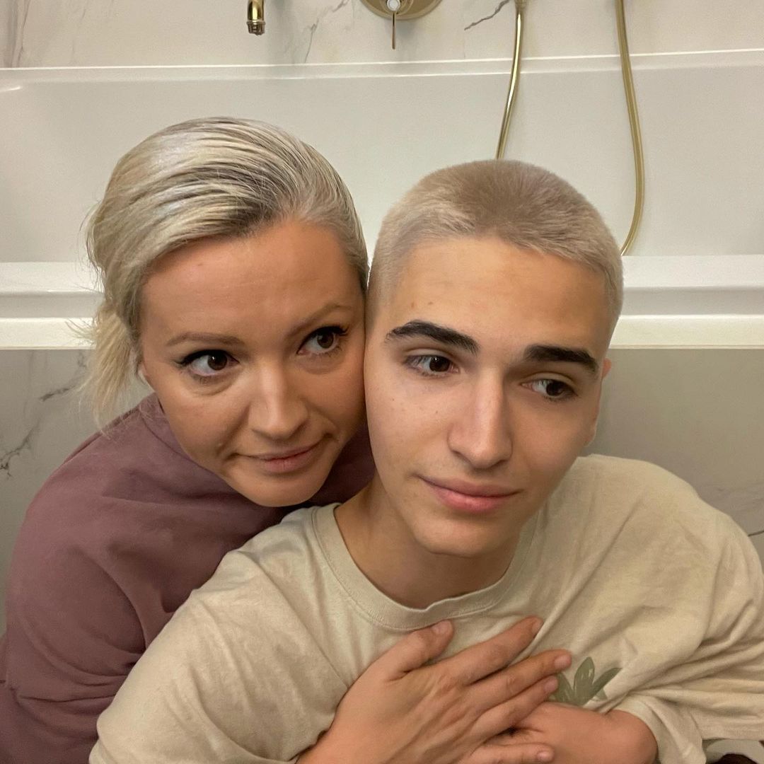 Dorota Szelągowska i syn Antoni Sztaba