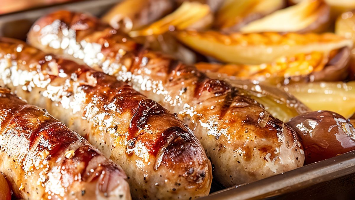 Hit na Wielkanoc. Białą kiełbasę piekę z pysznymi owocami