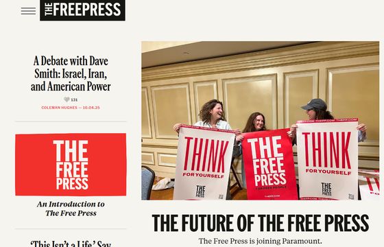 Właściciel zamykanych kanałów przejął platformę The Free Press