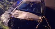 Lubelskie: Pijany kierowca uciekał przed policją. Jazdę zakończył w stawie