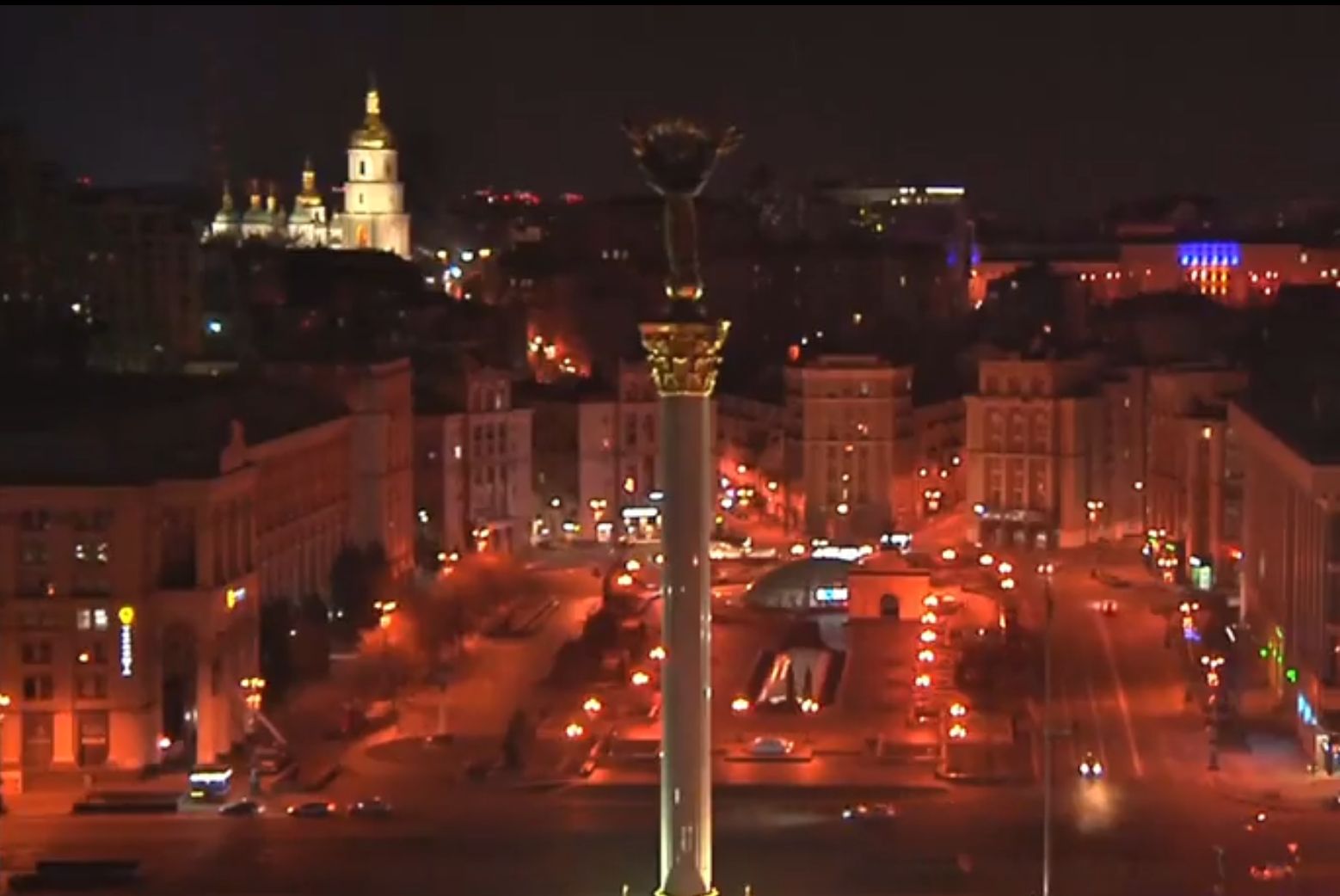 W Kijowie był środek nocy. Tego nikt się nie spodziewał. Nagranie obiegło sieć