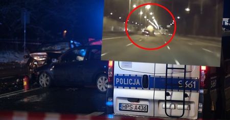Potężne zderzenie na S8. Przerażające nagranie