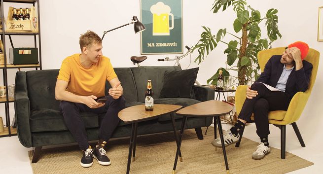 Piwo Žatecký z internetowym programem komediowym "Dobre Noviny". Prowadzącymi Michał Kempa i Piotr Szumowski