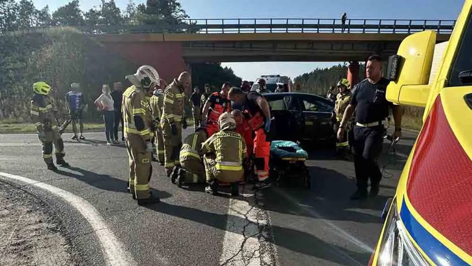 Wypadek motocyklisty w Zielonej Górze
