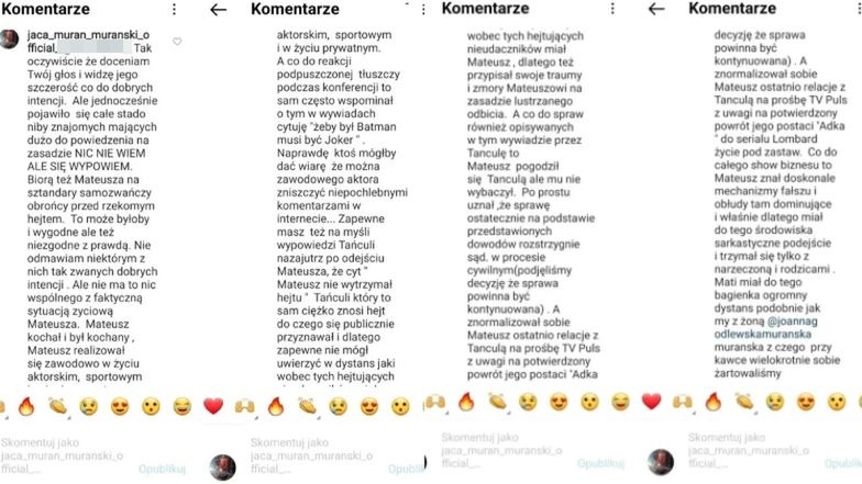 Mama Mateusza Murańskiego zabrała głos po śmierci syna