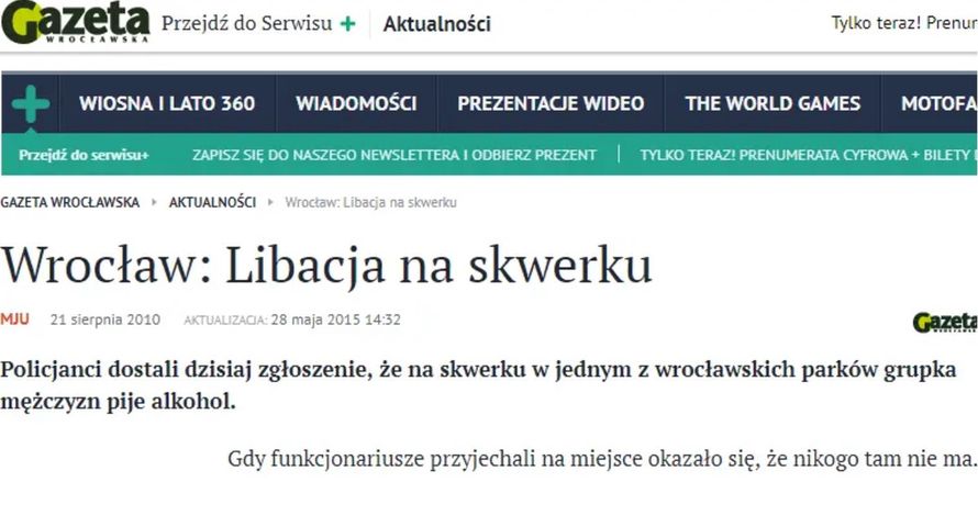 "Libacja na skwerku" ma 15 lat. "Musiałam coś wrzucić do sieci"