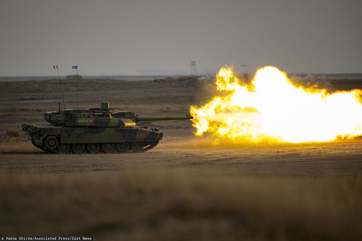 Francuski czołg Leclerc na ćwiczeniach NATO