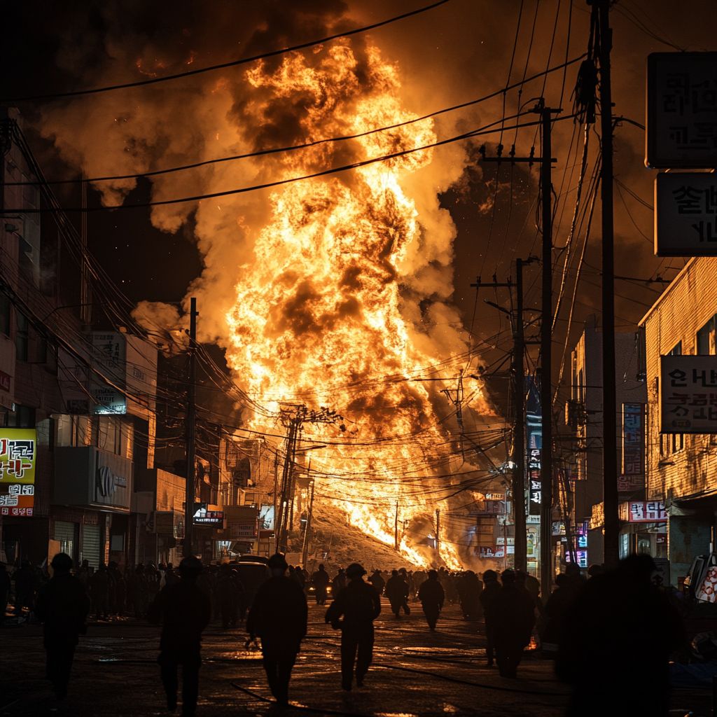 Tragiczne pożary pustoszą Koreę Południową – dwie ofiary śmiertelne, setki ewakuowanych