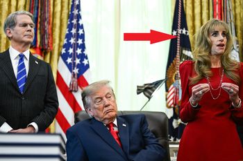 Kobieta u boku Trumpa. Internet wybuchł, mąż nie wytrzymał