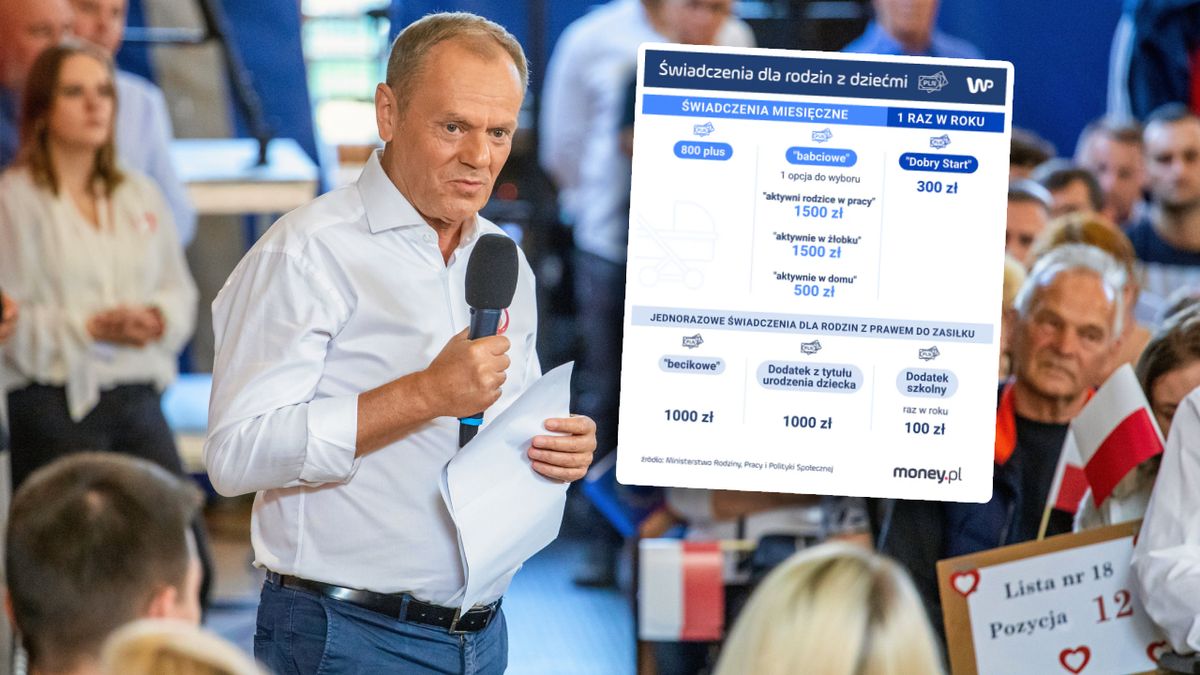 Donald Tusk zapowiadał "babciowe" w kampanii wyborczej
