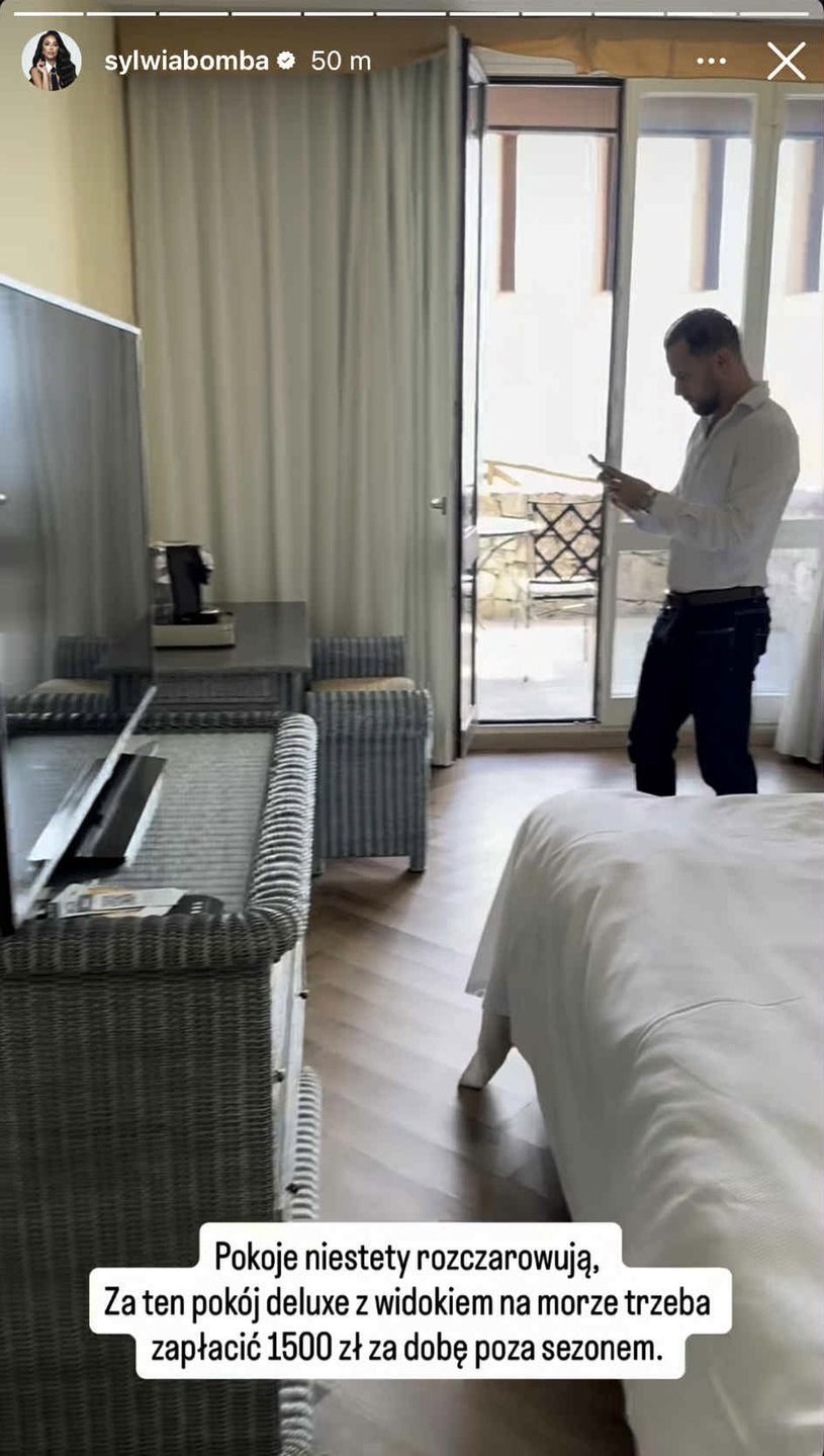 Sylwia Bomba narzeka na pokój hotelowy