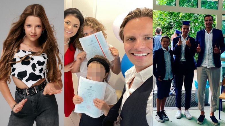 Zakończenie roku szkolnego 2021. Celebryci chwalą się osiągnięciami dzieci