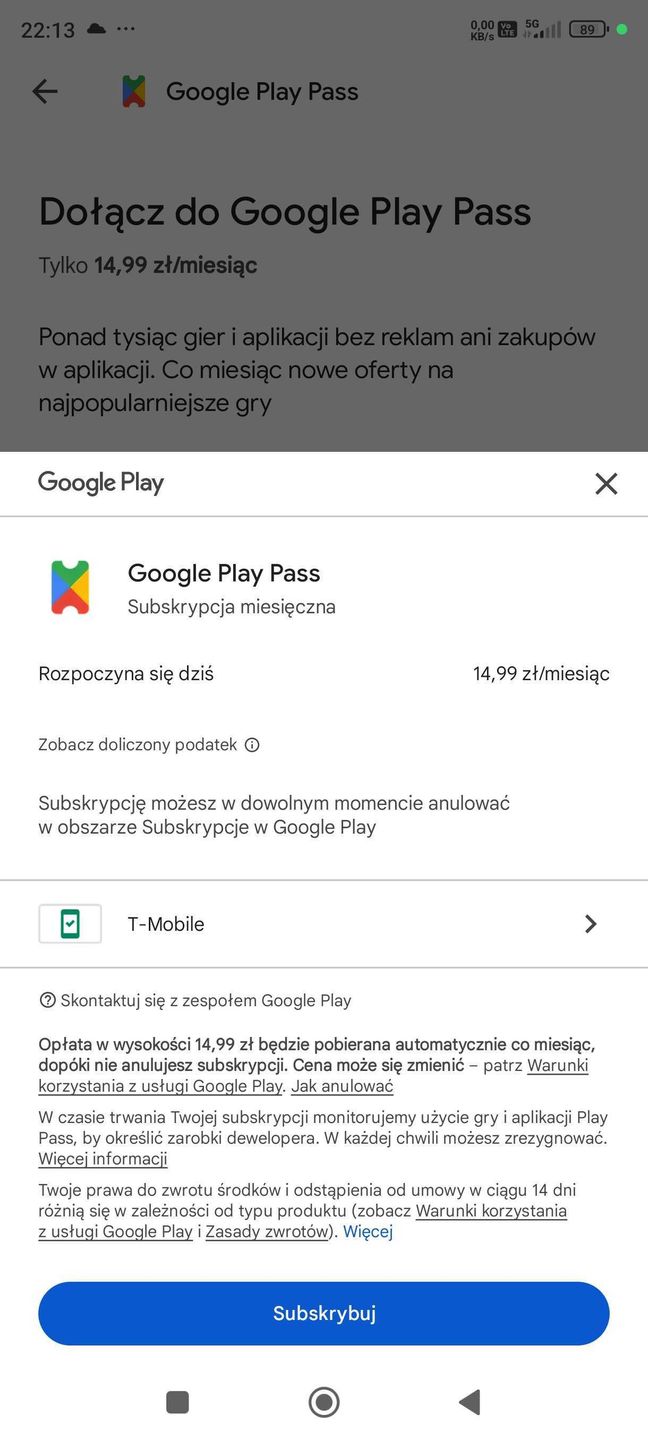 Google Play Pass: jak aktywować usługę?