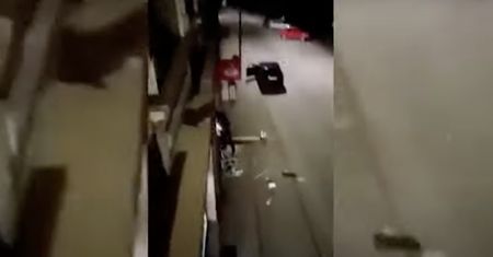 Międzybórz. Kolejne nagranie z napadu na bankomat. "Będę strzelał!"