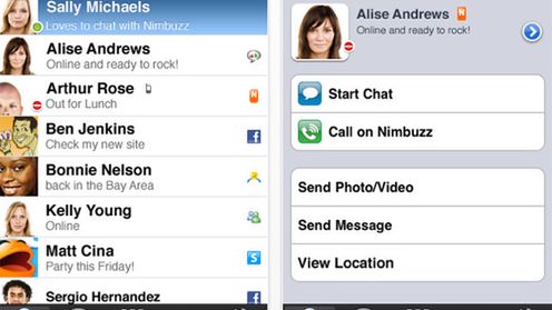 Nimbuzz 2.0 dla iPhone?a! 1