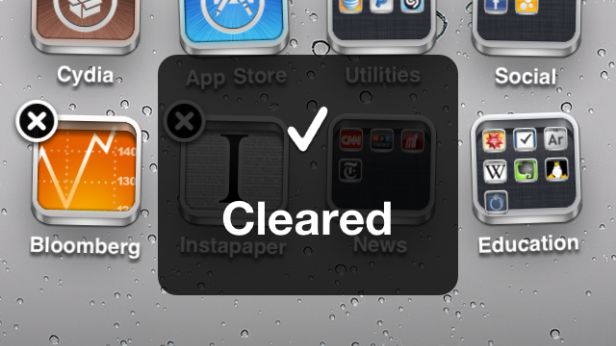 Ekspresowe usuwanie powiadomień z ikon iOS 1