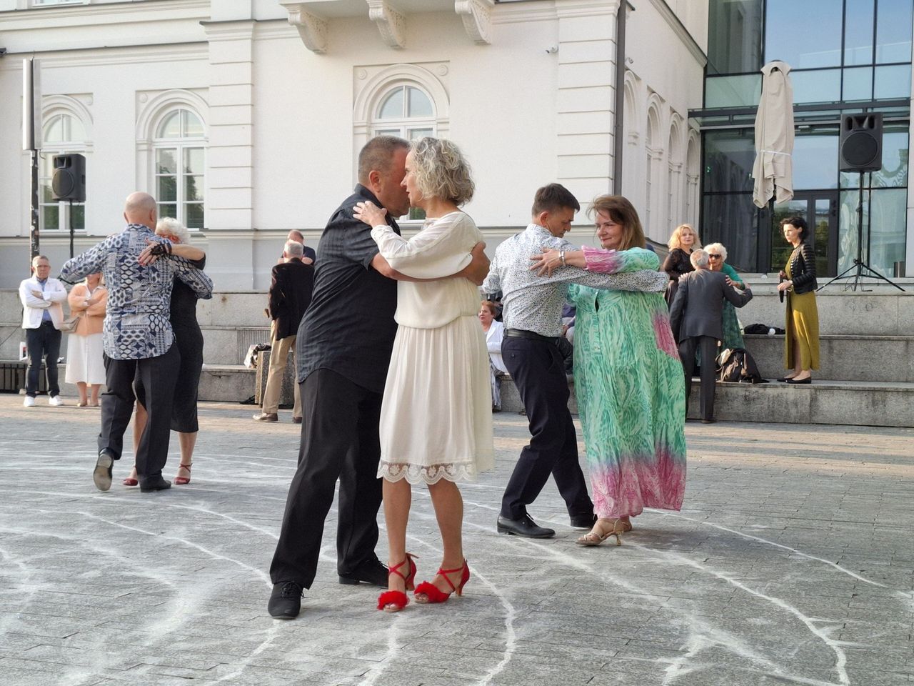 Milonga przy radomskich fontannach. Wielu chętnych uczyło się tanga