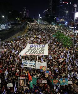 Tysiące ludzi na ulicach. Demonstracja w Tel Awiwie. Mają jasne żądanie