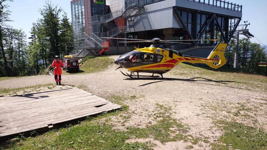 Groźny wypadek paralotniarza w Beskidzie Wyspowym 