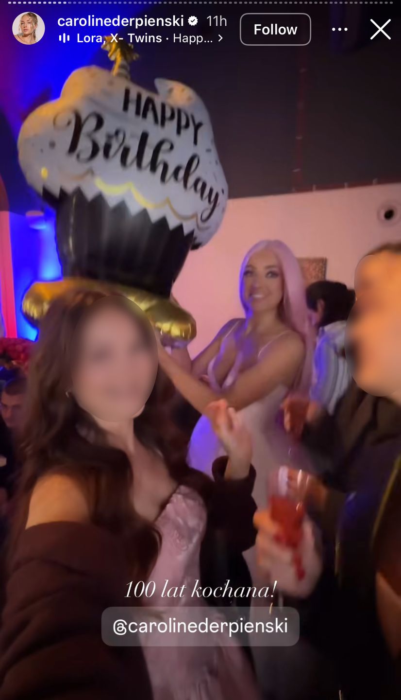 23. urodziny Caroline Derpienski