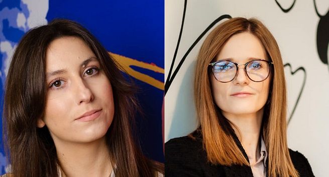 Karolina Chojnowska i Małgorzata Gruszczyńska w zespole Nieagencji