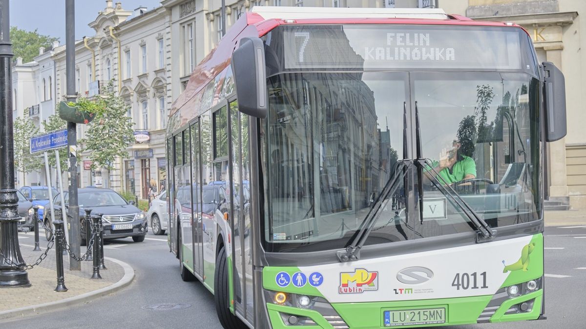 Autobus MPK Lublin na linii nr 7