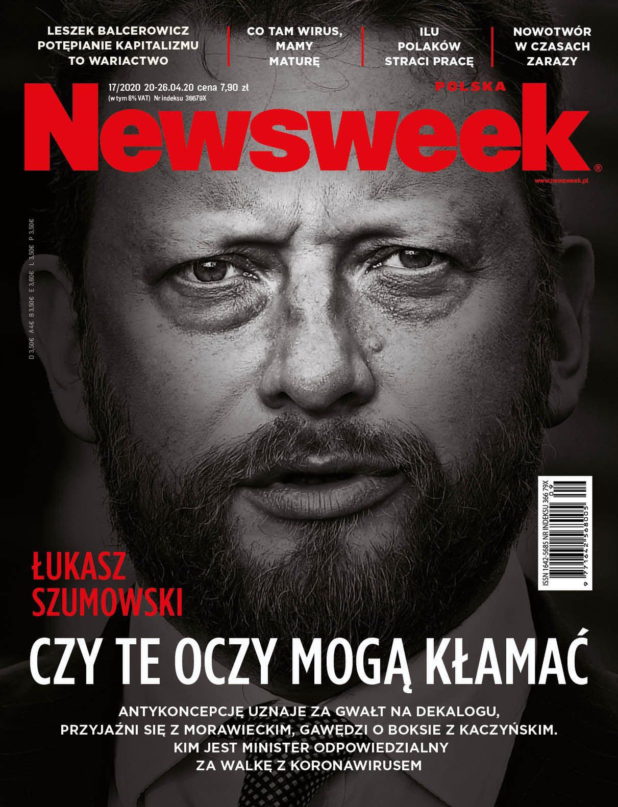 Okładki tygodników. "Newsweek" uderza w ministra Szumowskiego