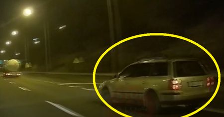 Ten kierowca passata był pijany? Dramatyczne nagranie z autostrady