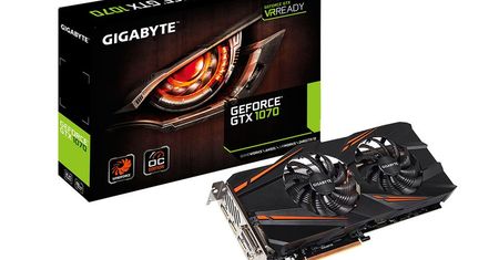 Gigabyte GeForce GTX 1070 z dwoma wentylatorami