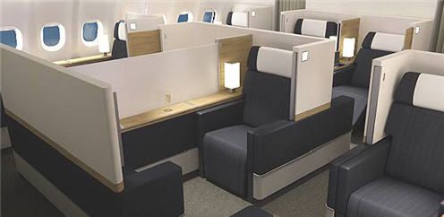 Romantyczna kolacja 10 tys. mnpm, w pierwszej klasie Airbusa A330 2